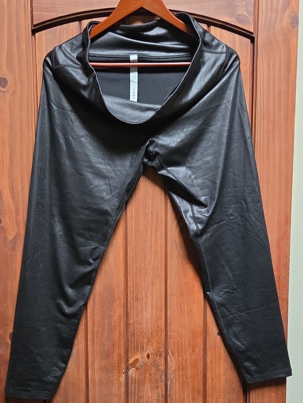 Fake Leather Yoga Pants